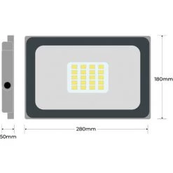 EUROPALAMP 5 Projecteurs LED 50W ProLine Blanc Neutre 4000K Haute Luminosité -EUROPALAMP Soldes 2022 11265175 4