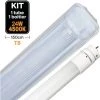 EUROPALAMP Kit Tube LED T8 23W Blanc Neutre + Boitier Etanche 150cm