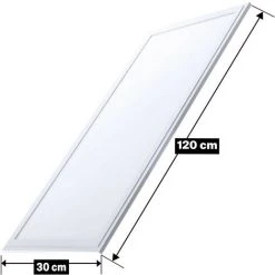 EUROPALAMP Dalle LED 40W 120x30 Blanc Neutre 4000k