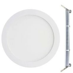 EUROPALAMP Spot Encastrable LED Rond Extra-Plat 6W - Blanc Chaud 2700K - Blanc Chaud 2700K