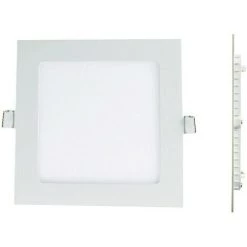 EUROPALAMP Spot Encastrable LED Carre Extra-Plat 15W - Blanc Chaud 3000K - Blanc Chaud 3000K
