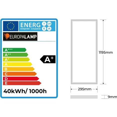 EUROPALAMP Dalle LED 1200x300 40W Lot De 4 Pcs Blanc Froid 6000k Haute Luminosité - Plusieurs Modèles Disponibles 4 EUROPALAMP Dalle LED 1200x300 40W Lot De 4 Pcs Blanc Froid 6000k Haute Luminosité - Plusieurs Modèles Disponibles – Image 4