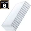 EUROPALAMP Lot 6 Dalles LED 40W 120x30 Blanc Neutre 4000k