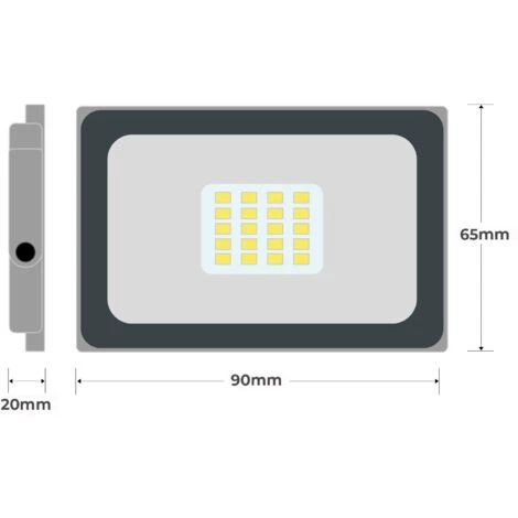 EUROPALAMP Projecteur LED 10W ProLine 2700K Haute Luminosité 4 EUROPALAMP Projecteur LED 10W ProLine 2700K Haute Luminosité – Image 4