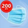 EUROPALAMP Lot De 200 Masque Chirurgical Jetable Protection Respiratoire 3 Plis Pour Le Visage Hypoallergénique Et Respirant Norme CE