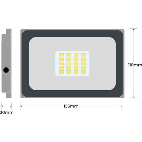EUROPALAMP Projecteur LED 20W ProLine 2700K Haute Luminosité 4 EUROPALAMP Projecteur LED 20W ProLine 2700K Haute Luminosité – Image 4