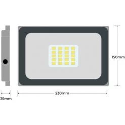 EUROPALAMP Projecteur LED 30W ProLine Blanc Neutre 4000K Haute Luminosité 8 EUROPALAMP Projecteur LED 30W ProLine Blanc Neutre 4000K Haute Luminosité -EUROPALAMP Soldes 2022 2830123 4