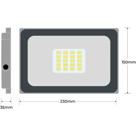 EUROPALAMP Projecteur LED 30W ProLine Blanc Neutre 4000K Haute Luminosité 4 EUROPALAMP Projecteur LED 30W ProLine Blanc Neutre 4000K Haute Luminosité – Image 4