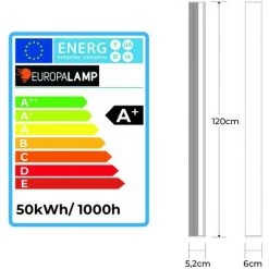 EUROPALAMP Boitier étanche LED Intégrées 50W Blanc Neutre 4000K 120CM 8 EUROPALAMP Boitier étanche LED Intégrées 50W Blanc Neutre 4000K 120CM -EUROPALAMP Soldes 2022 29528020 4