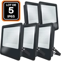 EUROPALAMP Lot De 5 Projecteurs LED Industriel MOON 500W
