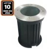 EUROPALAMP Lot 10 Spots Encastrable De Sol Rond Inox 316 Exterieur IP65 GU10