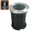EUROPALAMP Lot 5 Spots Encastrable De Sol Rond Inox 316 Exterieur IP65 GU10