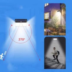 EUROPALAMP LOT DE 6 PROJECTEURS SOLAIRE DÉTECTEUR DE MOUVEMENT 228 PCS LED 2000 LUMENS - Blanc Froid 6000K -EUROPALAMP Soldes 2022 32340101 4