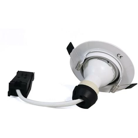 EUROPALAMP Lot De 15 Spots LED 7W Encastrable Et Orientable Complet En Blanc Avec Ampoule GU10 Blanc Chaud - Blanc Chaud 3000K 2 EUROPALAMP Lot De 15 Spots LED 7W Encastrable Et Orientable Complet En Blanc Avec Ampoule GU10 Blanc Chaud - Blanc Chaud 3000K – Image 2