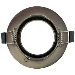 EUROPALAMP Collorette Orientable Aluminium Brossé , Support Spot Diamètre 90mm Trou De Perçage 65mm -EUROPALAMP Soldes 2022 4285774 4