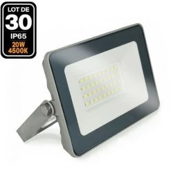 EUROPALAMP 30 Projecteur LED 20W ProLine Blanc Neutre 4000K Haute Luminosité - Blanc Neutre 4000K