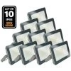 EUROPALAMP Lot De 10 Projecteurs LED 100W ProLine 6500K - Blanc Froid 6000K