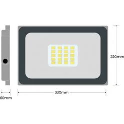 EUROPALAMP Lot De 10 Projecteurs LED 100W ProLine 6500K - Blanc Froid 6000K -EUROPALAMP Soldes 2022 5407263 4