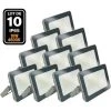 EUROPALAMP Lot De 10 Projecteurs LED 10W ProLine 4000K Haute Luminosité