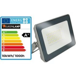 EUROPALAMP Lot De 10 Projecteurs LED 10W ProLine 4000K Haute Luminosité -EUROPALAMP Soldes 2022 5407265 5