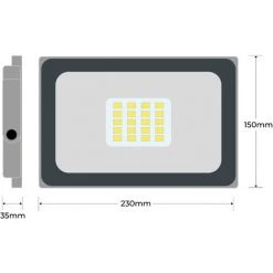 EUROPALAMP 10 Projecteurs LED 30W ProLine Blanc Neutre 4000K Haute Luminosité - Blanc Neutre 4500K -EUROPALAMP Soldes 2022 5407270 4