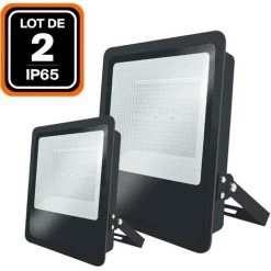 EUROPALAMP Lot De 2 Projecteurs LED Industriel MOON 400W