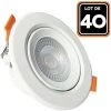 EUROPALAMP Lot De 40 Spot LED Encastrable Rond 5W - Blanc Chaud 3000K