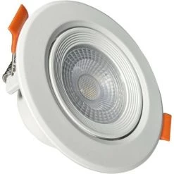 EUROPALAMP Spot LED Encastrable Rond 5W - Blanc Chaud 3000K - Blanc Neutre 4500K