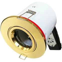 EUROPALAMP Supports Spot BBC Orientable Dore IP20 Avec Douille GU10