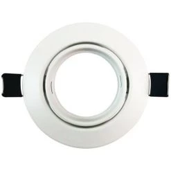EUROPALAMP Lot De 10 Collerettes Supports Encastrables Orientables Spot LED Rond Blanc - Diametre 90mm - Trou De Perçage 65mm - Blanc -EUROPALAMP Soldes 2022 9293720 3
