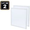 EUROPALAMP Dalle LED 600x600 40W Lot De 2 Pcs Blanc Froid 6000k Haute Luminosité - Plusieurs Modèles Disponibles - Blanc Froid 6000K