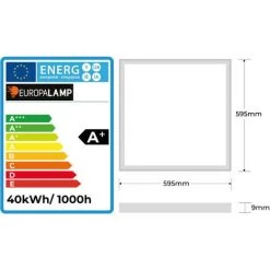 EUROPALAMP Dalle LED 600x600 40W Lot De 12 Pcs Blanc Froid 6000k Haute Luminosité - Plusieurs Modèles Disponibles - Blanc Froid 6000K 9 EUROPALAMP Dalle LED 600x600 40W Lot De 12 Pcs Blanc Froid 6000k Haute Luminosité - Plusieurs Modèles Disponibles - Blanc Froid 6000K -EUROPALAMP Soldes 2022 9986632 5