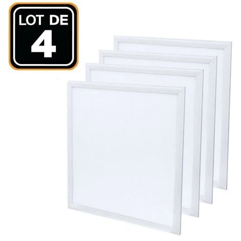 EUROPALAMP Dalle LED 600x600 40W Lot De 4 Pcs Blanc Neutre 4000k Haute Luminosité 1 EUROPALAMP Dalle LED 600x600 40W Lot De 4 Pcs Blanc Neutre 4000k Haute Luminosité